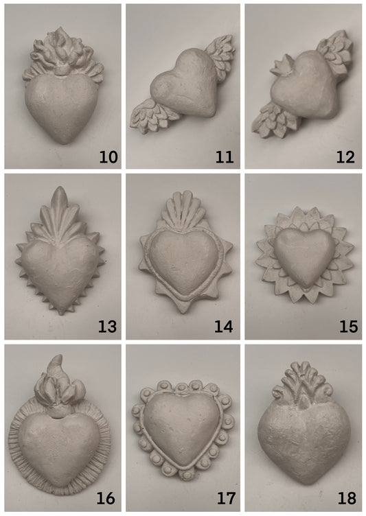 Set de Corazones Personalizables – 10 Figuras a Elección