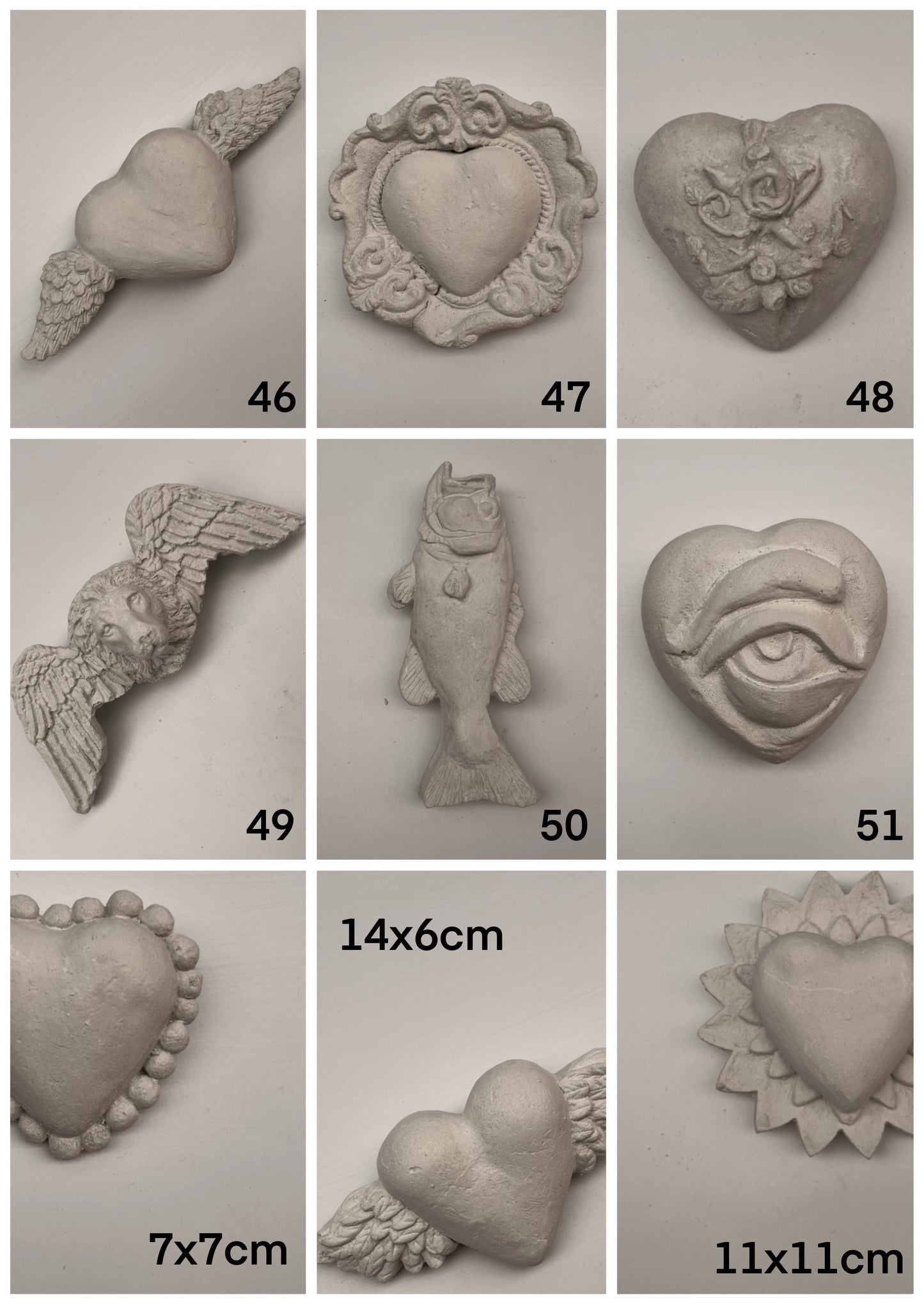Set de Corazones Personalizables                                                                                  – 10 Figuras a Elección