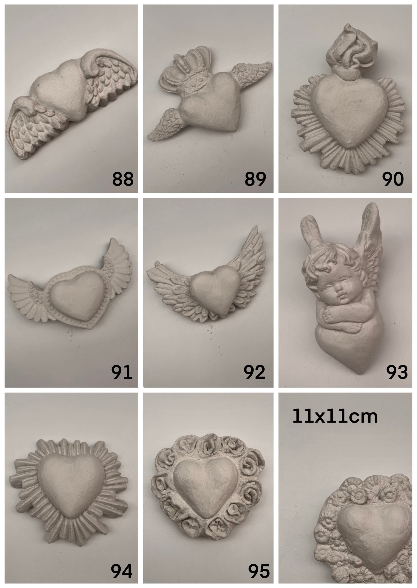 Set de Corazones Personalizables                                                                                  – 10 Figuras a Elección
